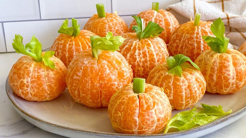 Clementine Jack-O-Lanterns