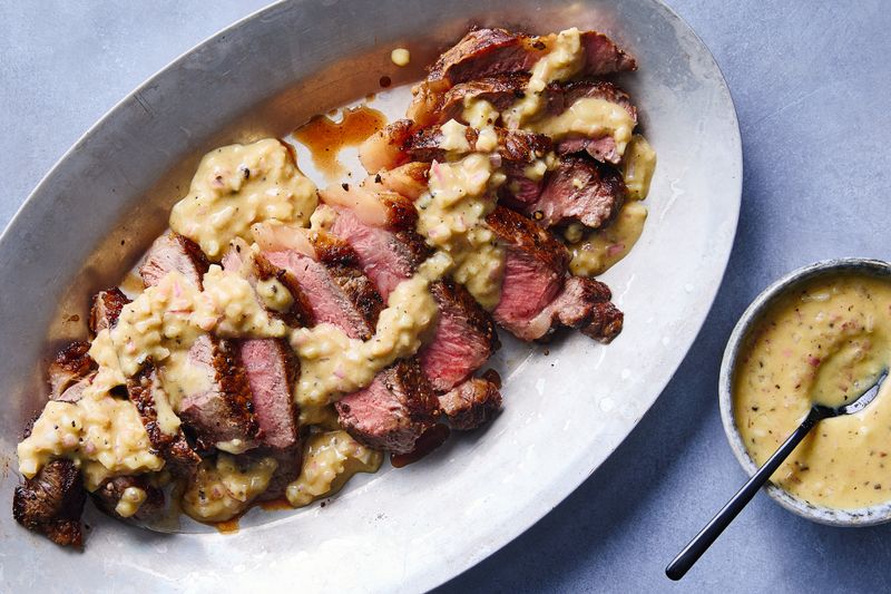 Steak With Mustard Cream Sauce