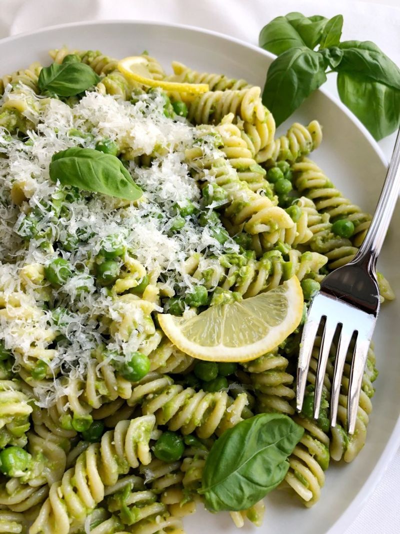 Pesto Pasta With Peas