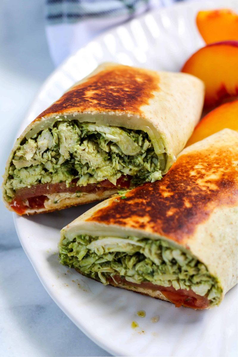 Pesto Chicken Wraps