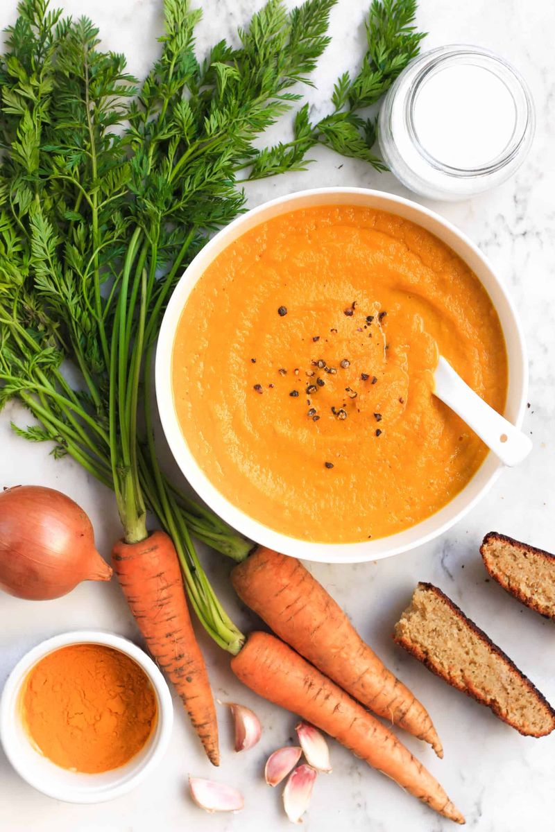 Golden Turmeric Carrot Ginger Soup