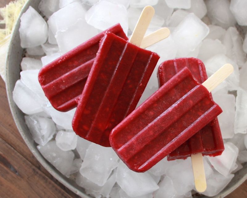 Hibiscus Tea Popsicles