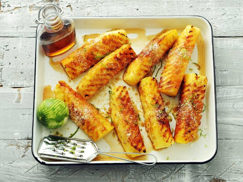 Pineapple Spears With Tropical Flair