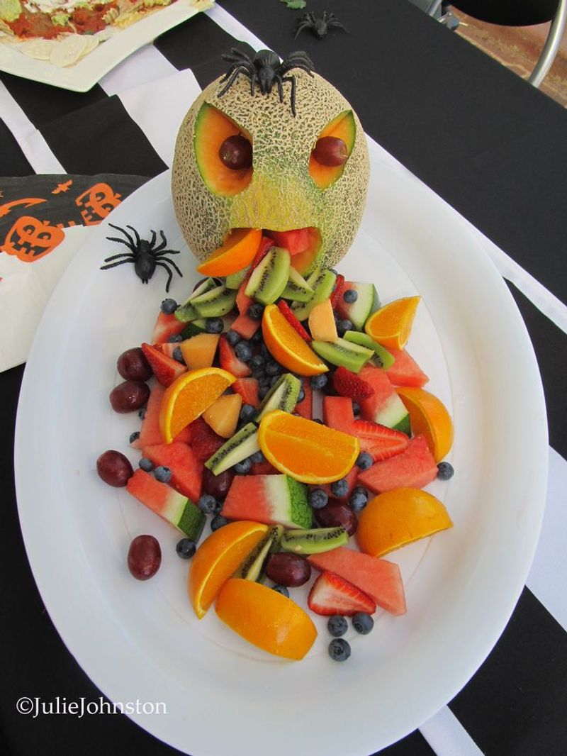 Cantaloupe Monster Head