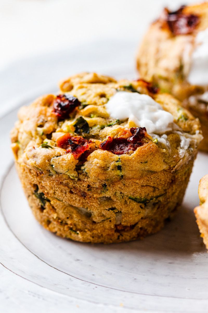 Bake Savory Hummus Muffins