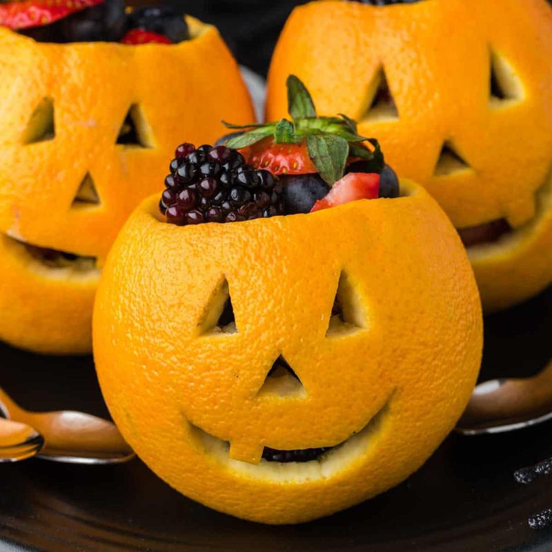 Mandarin Pumpkin Fruit Cups