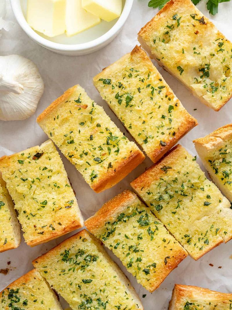 Garlic Bread Sizzling Away