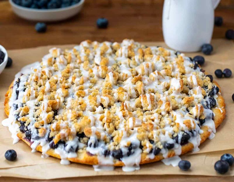 Blueberry Lemon Cheesecake Pizza