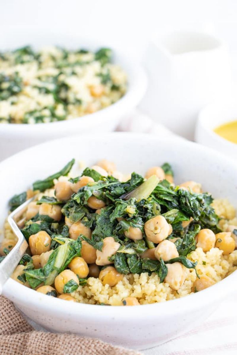 Chickpea and Spinach Couscous