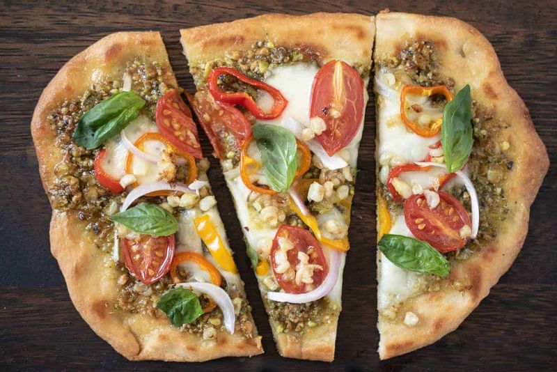 Pesto Veggie Flatbread