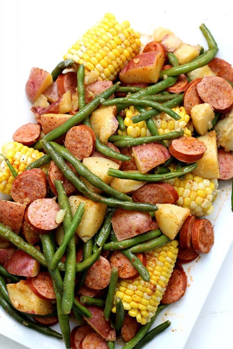 Cajun Sausage and Potato Boil