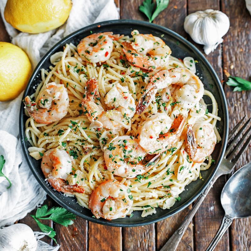 Shrimp Garlic Pasta