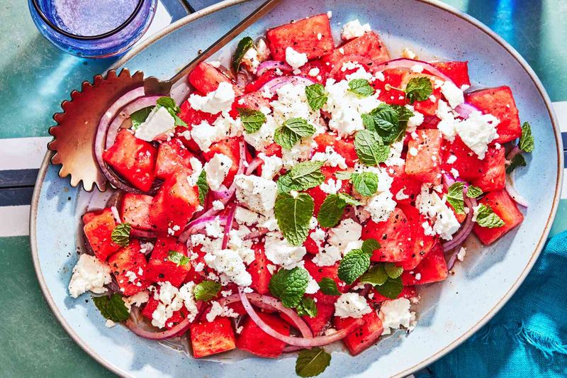 Juicy Watermelon Feta Salad