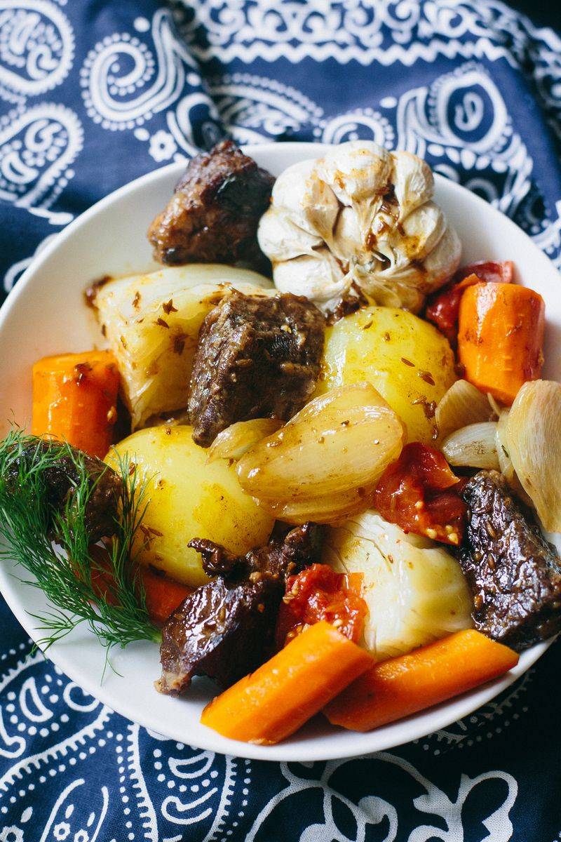 Plov-Style Uzbek Dimlama