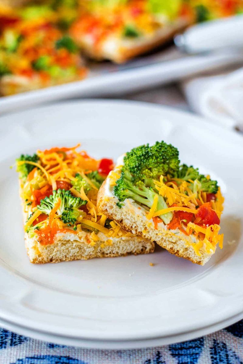 Veggie Pizza Squares