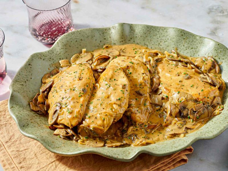 Chicken Fricassee with Silky Mushroom Sauce