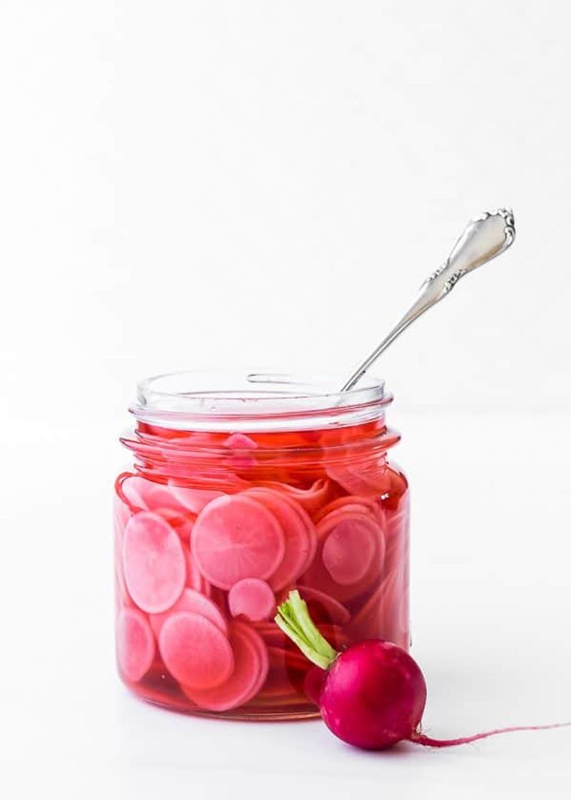 Quick Pickled Radish Slices