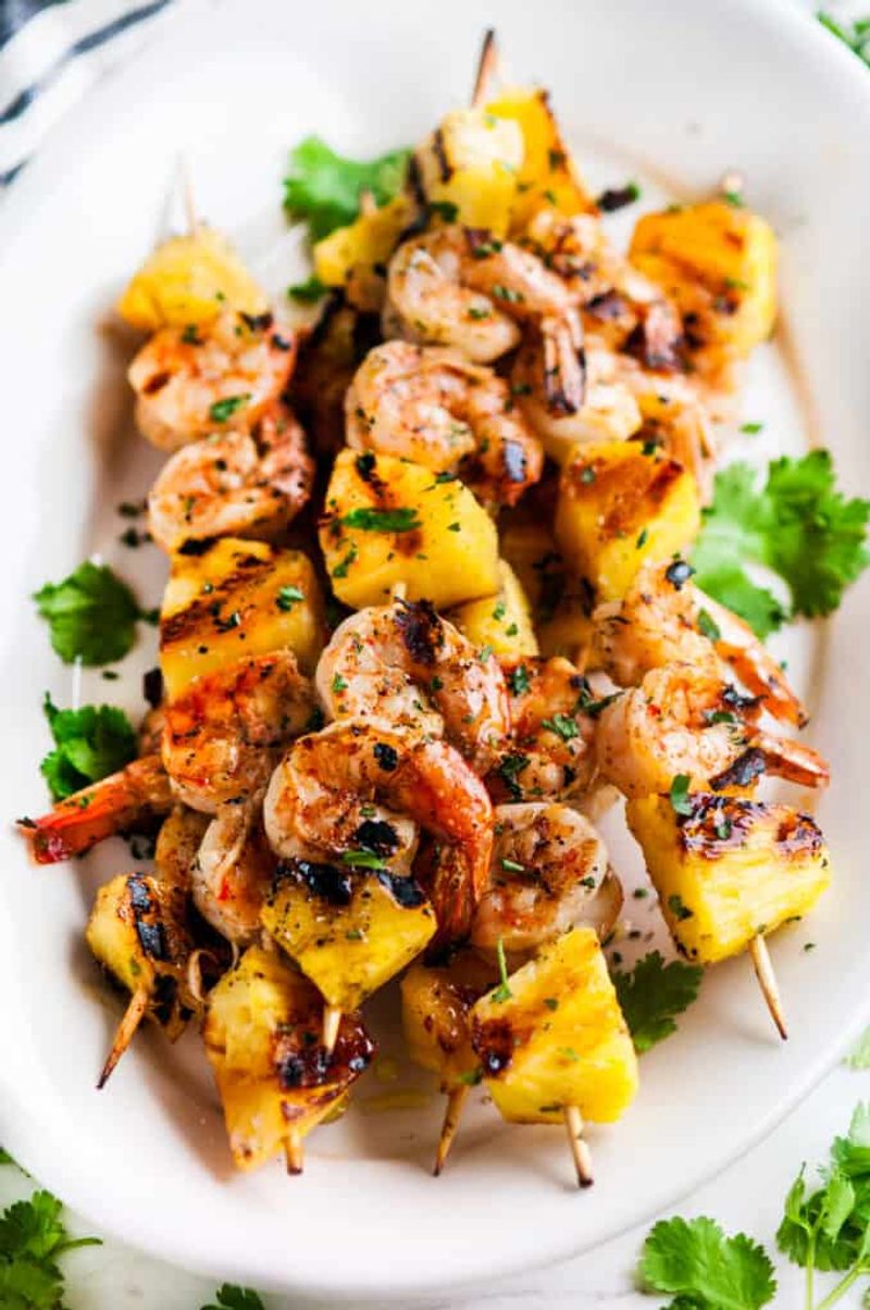 Shrimp and Pineapple Skewers