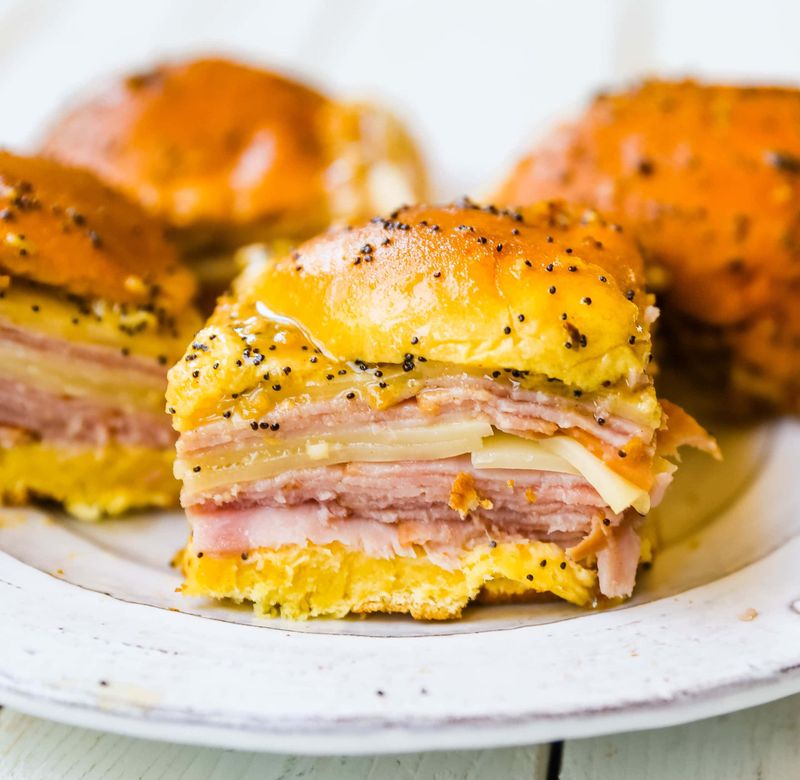 Ham and Cheese Mustard Sliders