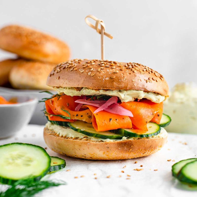 Carrot Lox Bagels