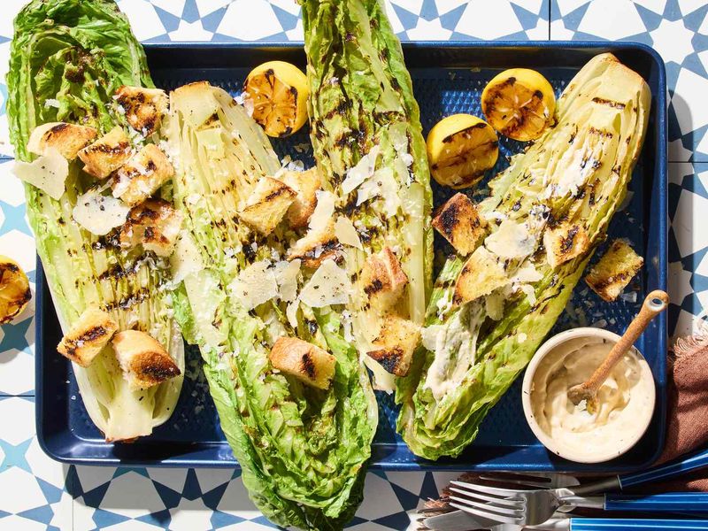 Romaine Lettuce, Charred and Crunchy
