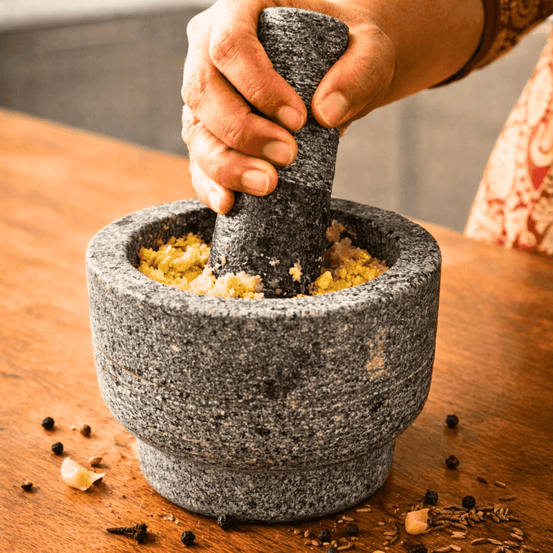 Mortar and Pestle for Bigger Flavor