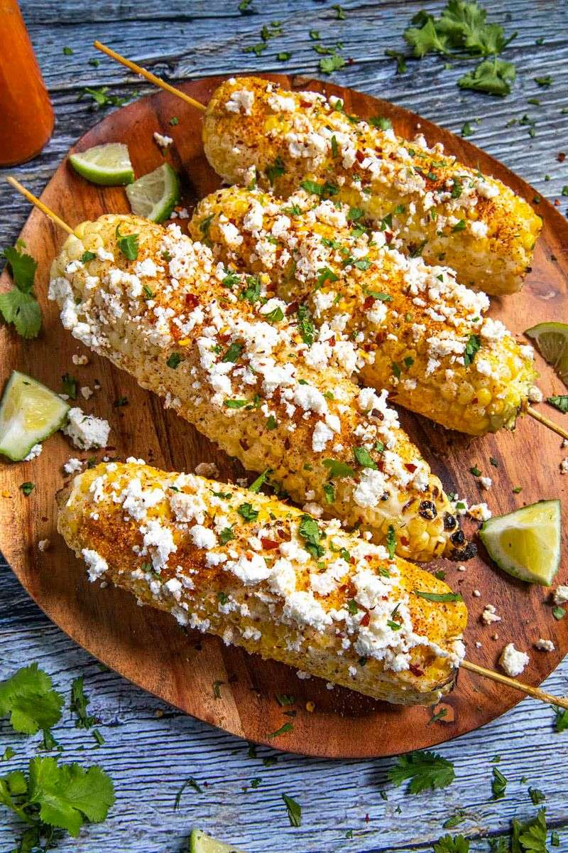 Corn Transformed Into Mexican Elote