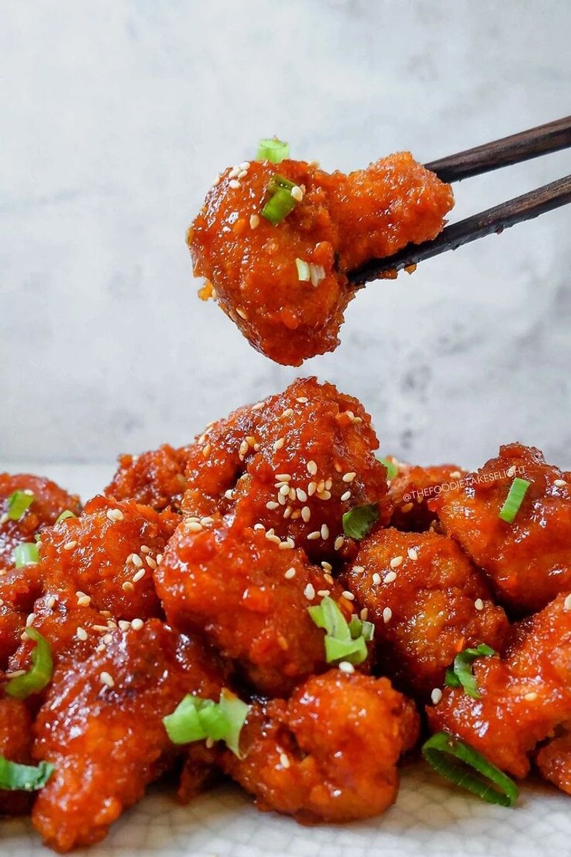 Korean BBQ Cauliflower Wings