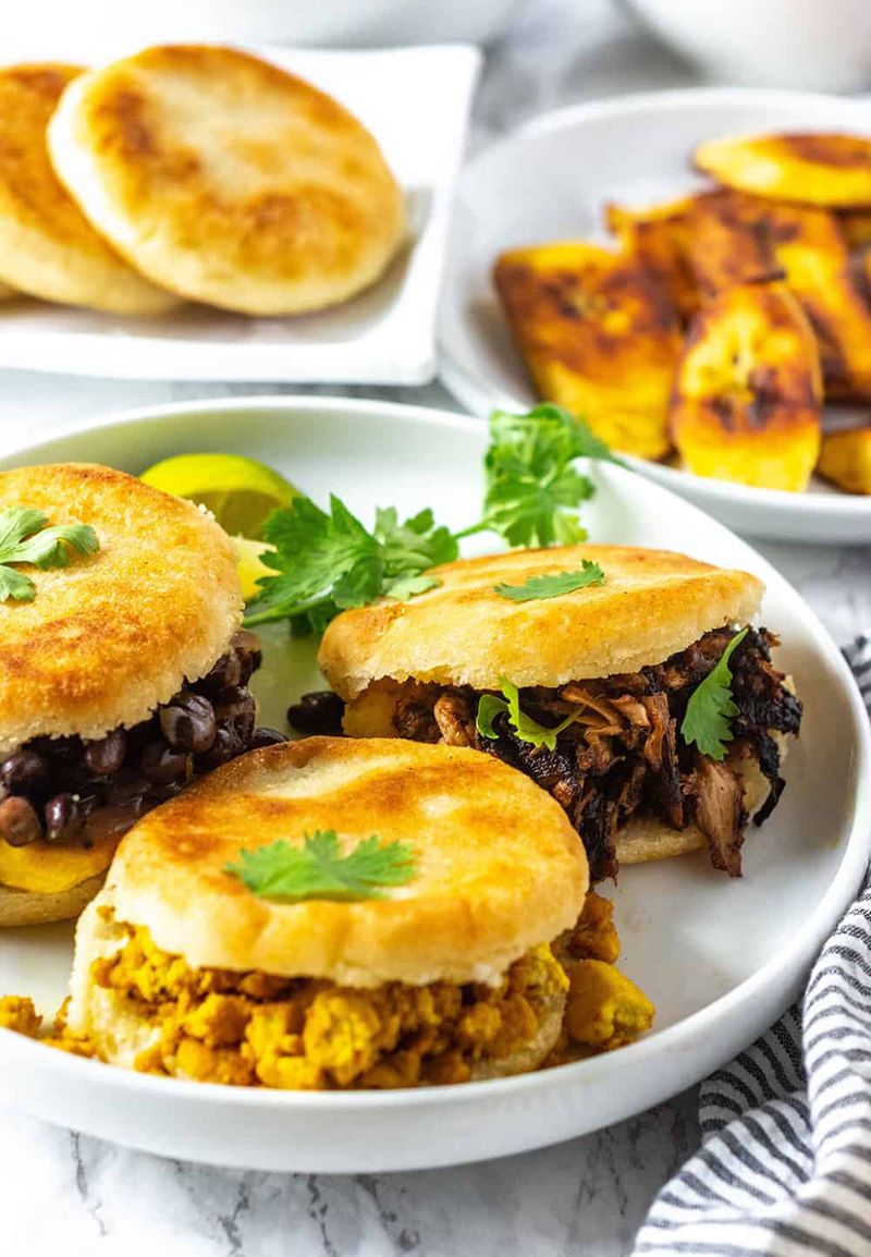Arepas in Venezuela and Colombia