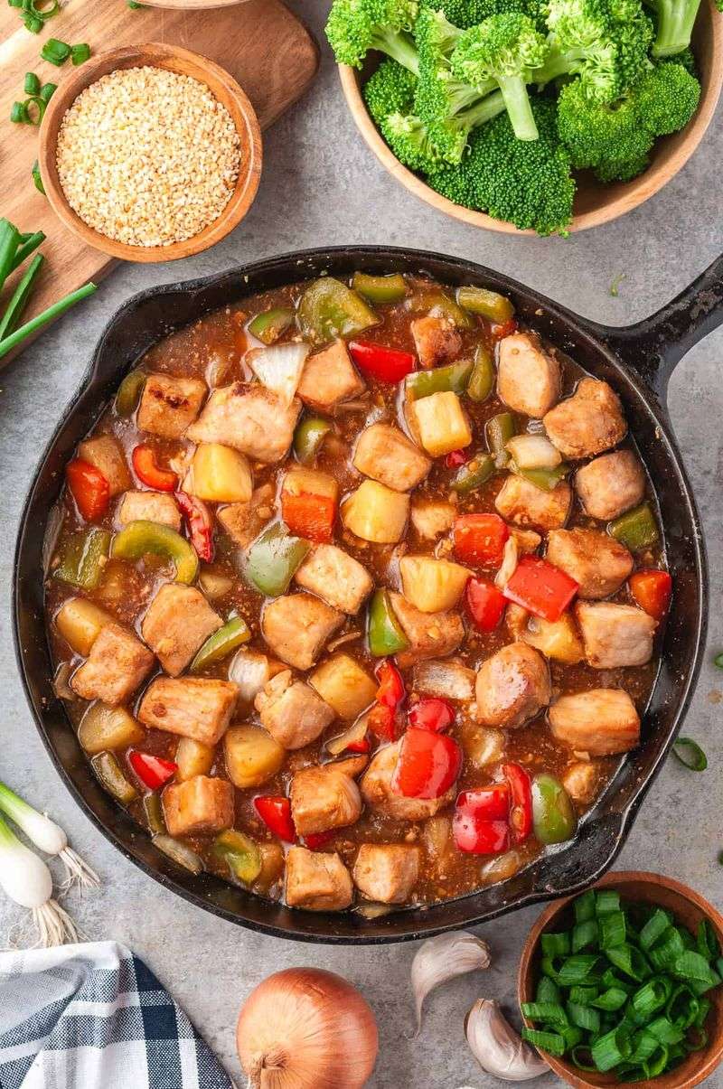 Sweet and Sour Pork Tray