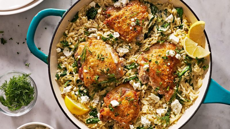 Lemon Herb Chicken Orzo