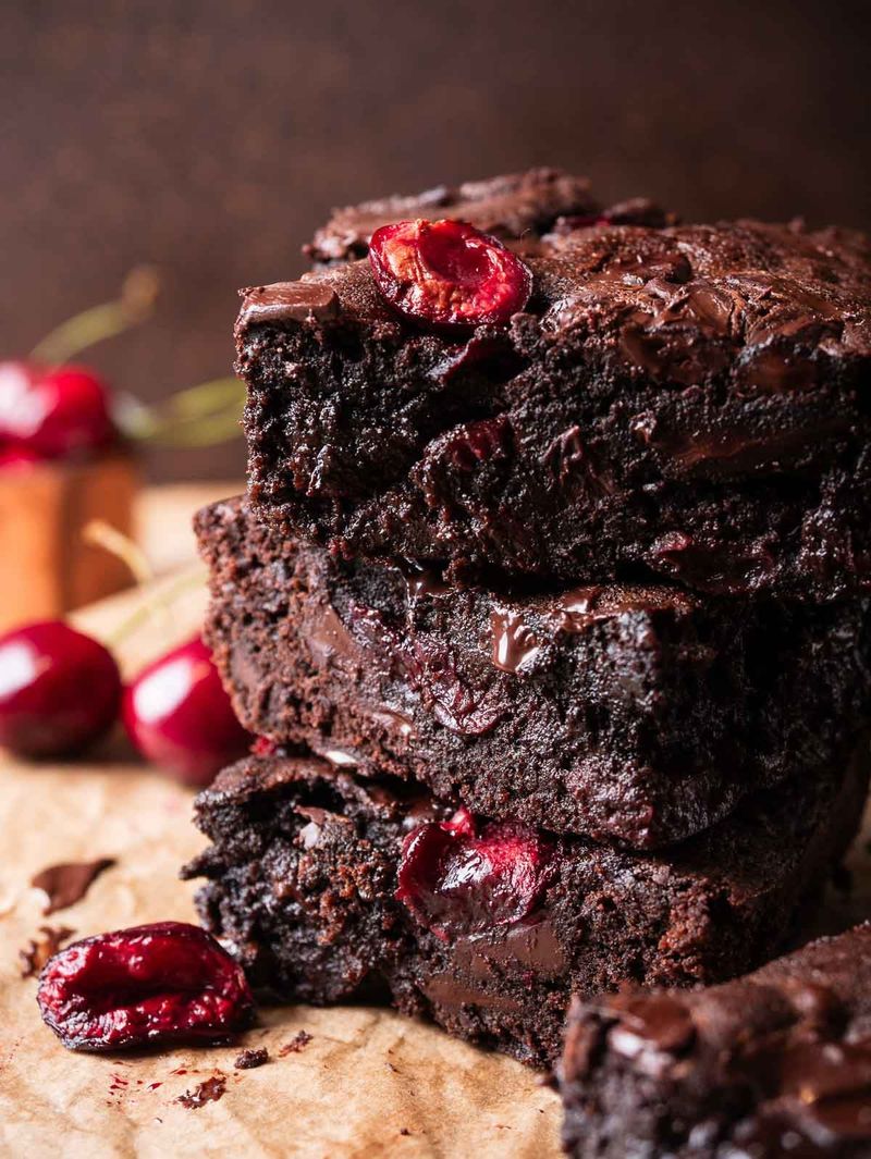 Fudgy Cherry Brownies