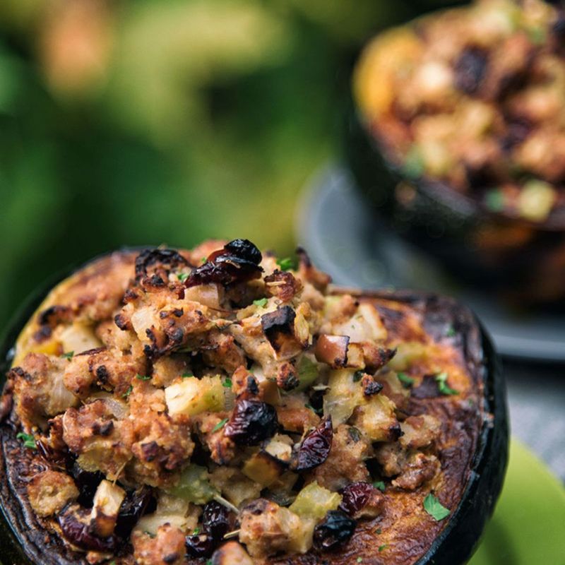 Maple Sausage Acorn Squash