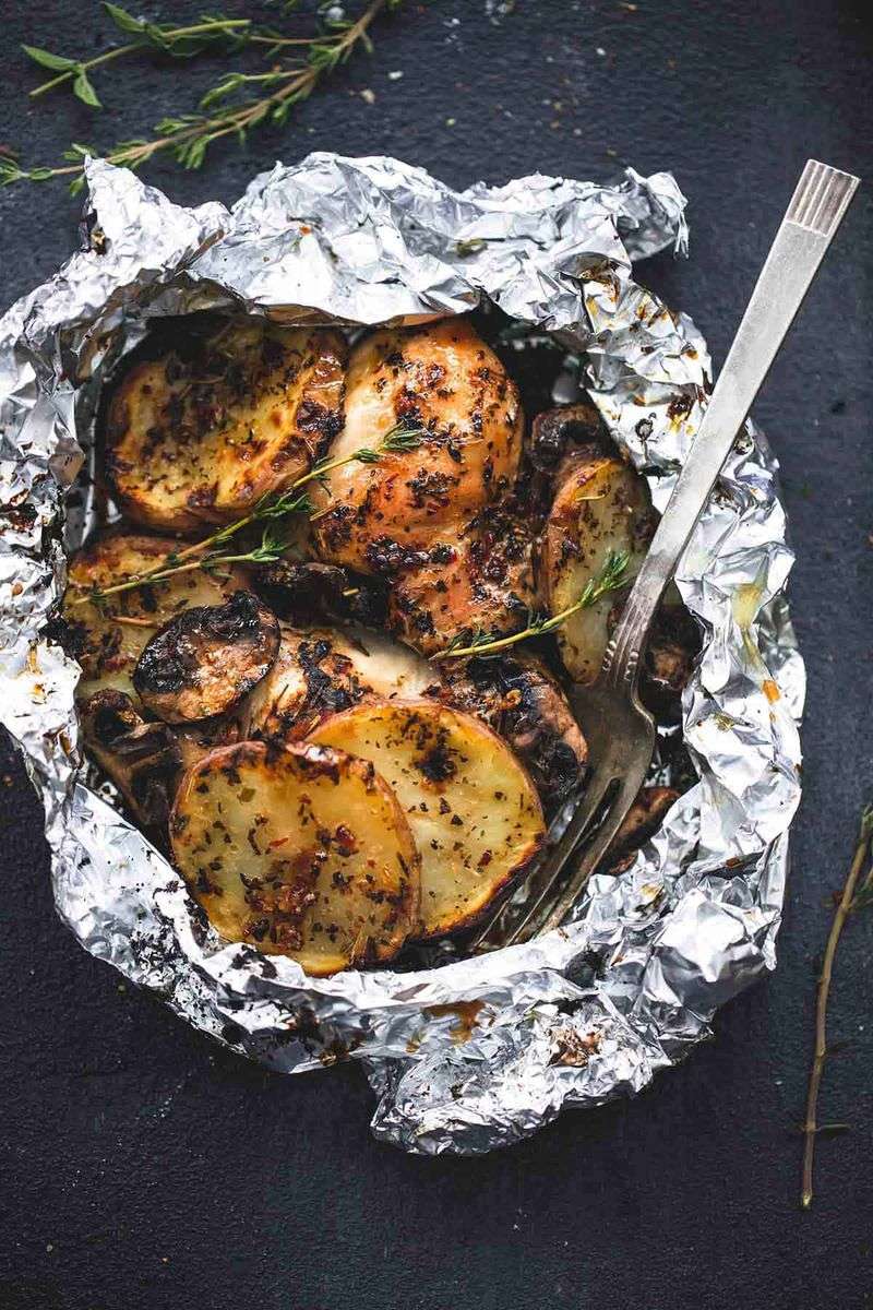 Foil Packet Chicken and Potatoes