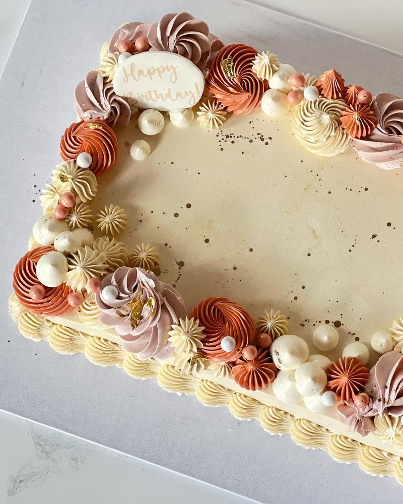 Birthday Cake Frosting Corners