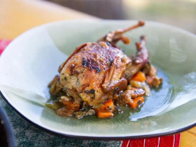 Stuffed Whole Quail