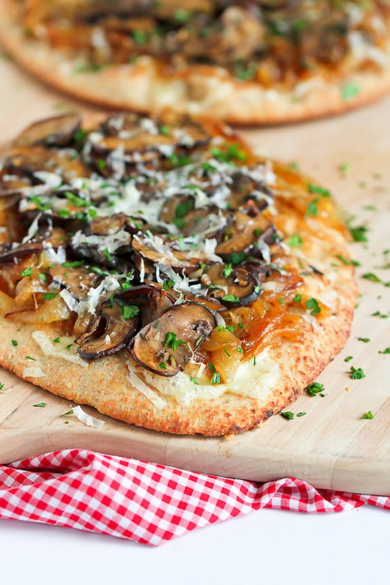 Caramelized Onion and Mushroom Flatbread