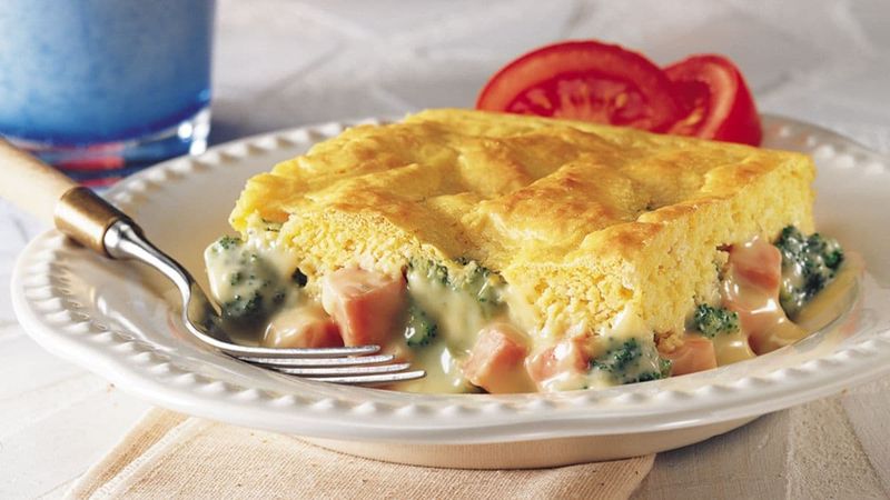 Smoky Ham and Cheddar Pie