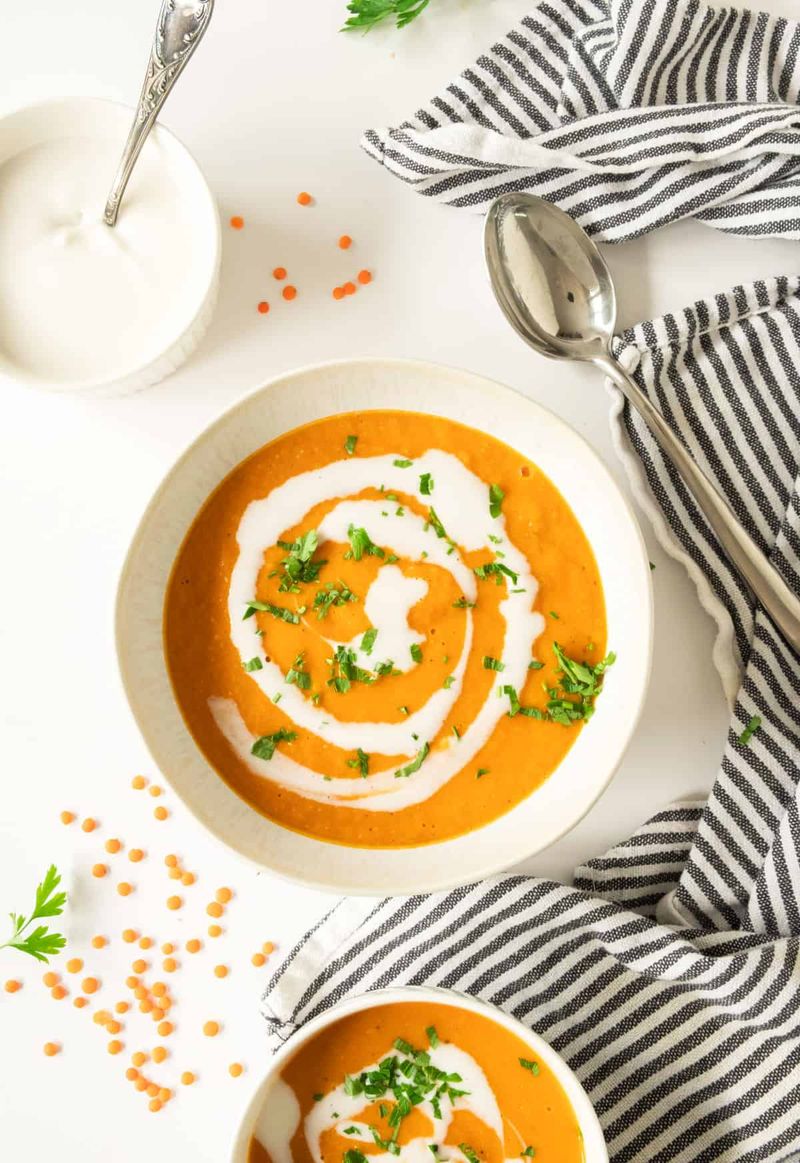 Spiced Lentil and Carrot Soup