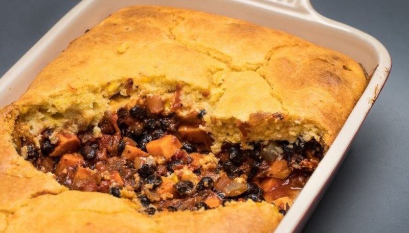 Sweet Potato and Black Bean Pie