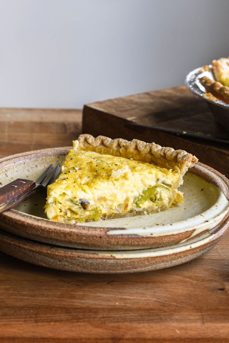 Leek and Gruyere Quiche