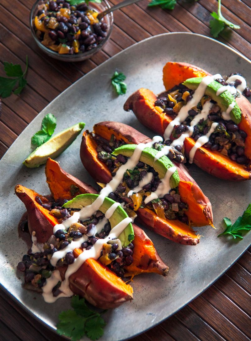 Loaded Baked Sweet Potatoes