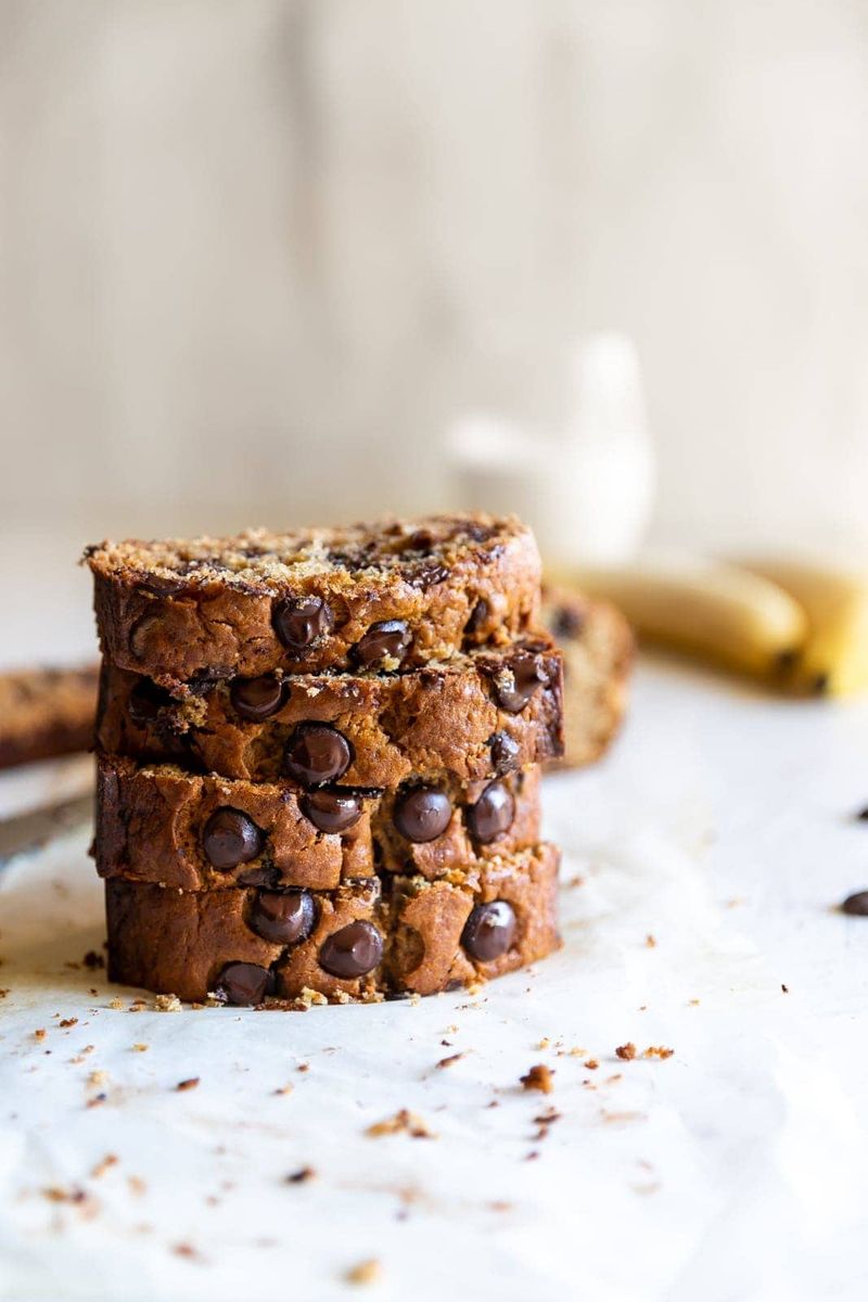 Warm Chocolate Chip Banana Bread