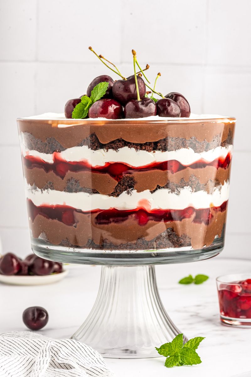 Cherry Chocolate Trifle