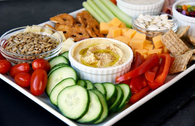 Hummus and Veggie Plate