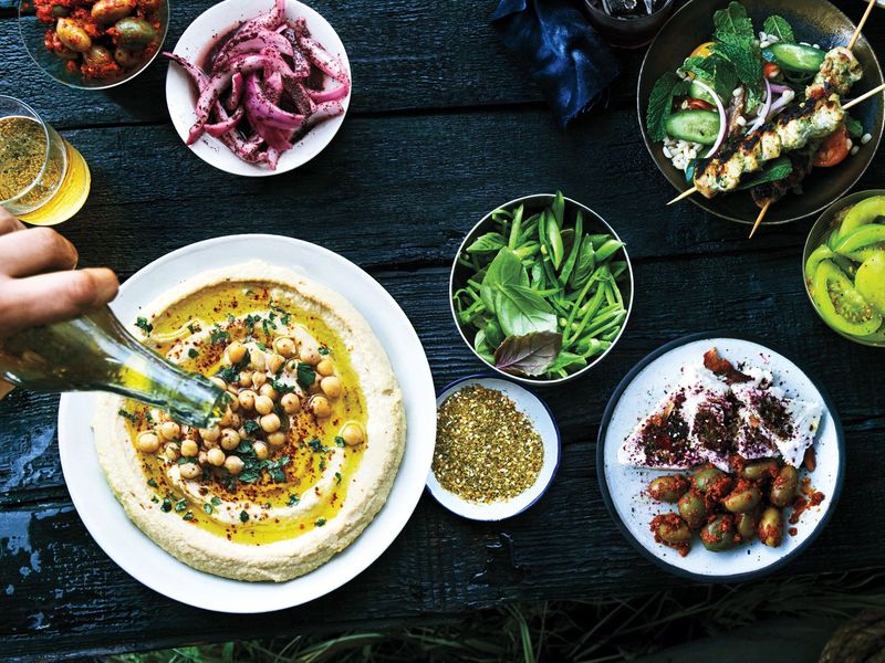 Hummus with Toppings