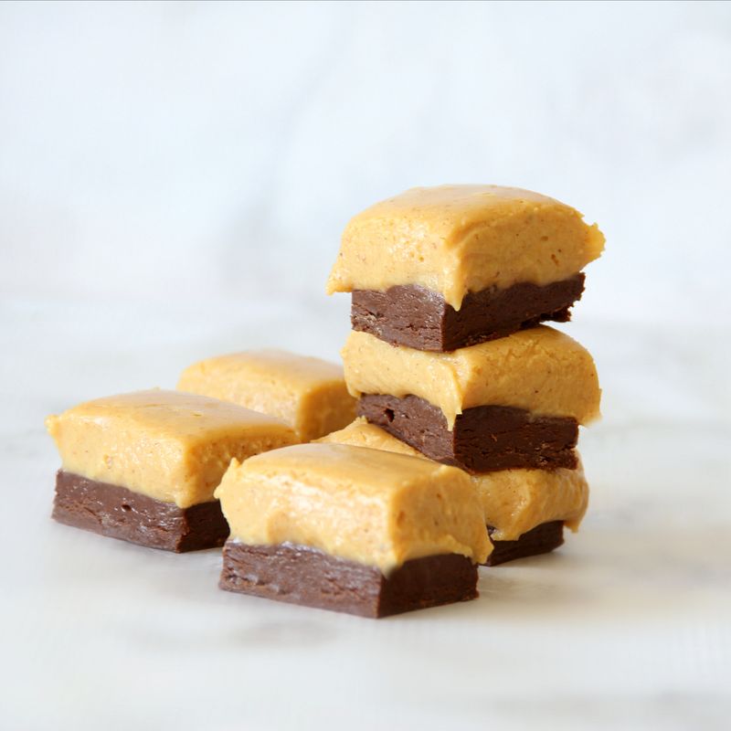 Pumpkin Fudge with Chocolate Layer