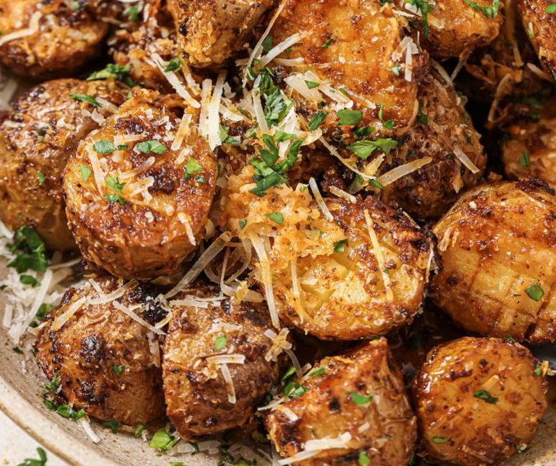 Garlic Parmesan Potato Bites