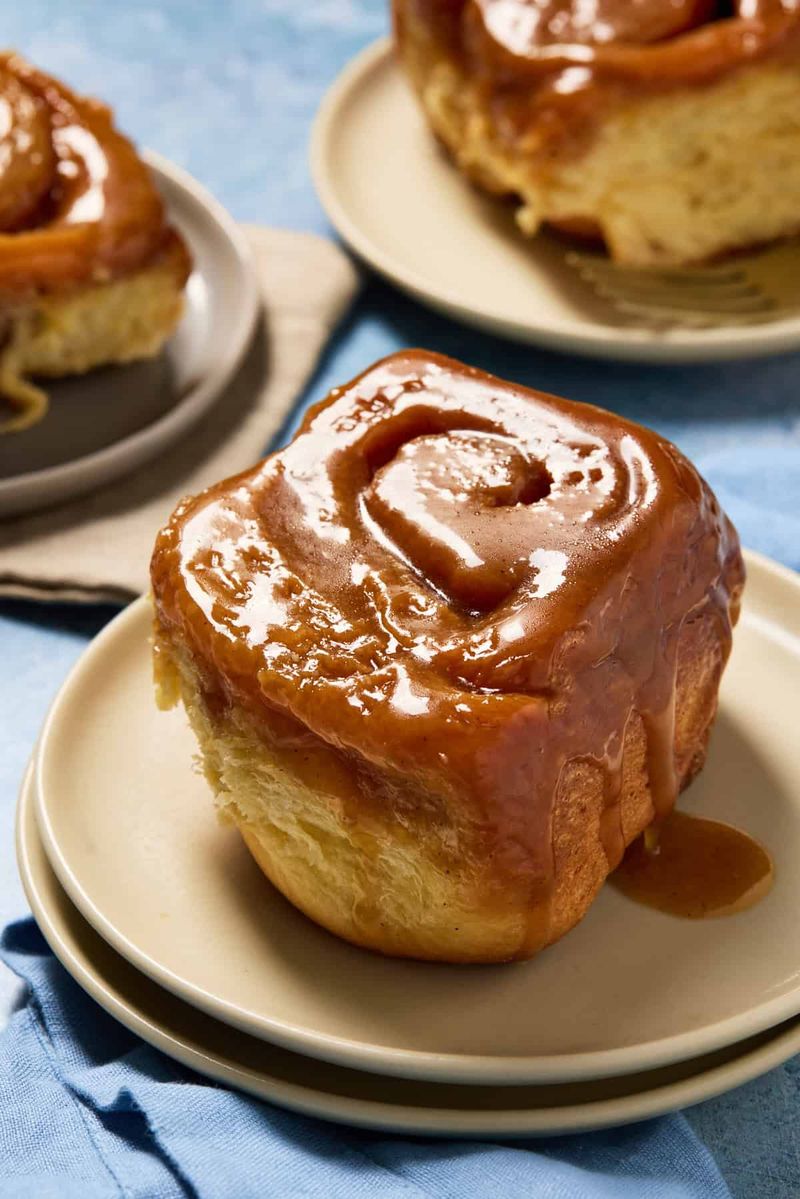 Sticky Cinnamon and Caramel Rolls