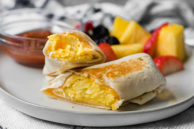 Scrambled Egg Breakfast Burrito